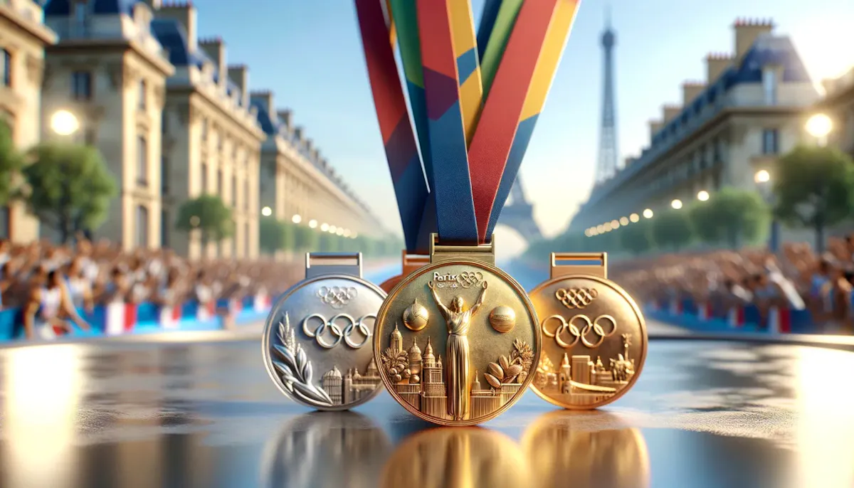 The medals for the Paris 2024 Olympic Games.