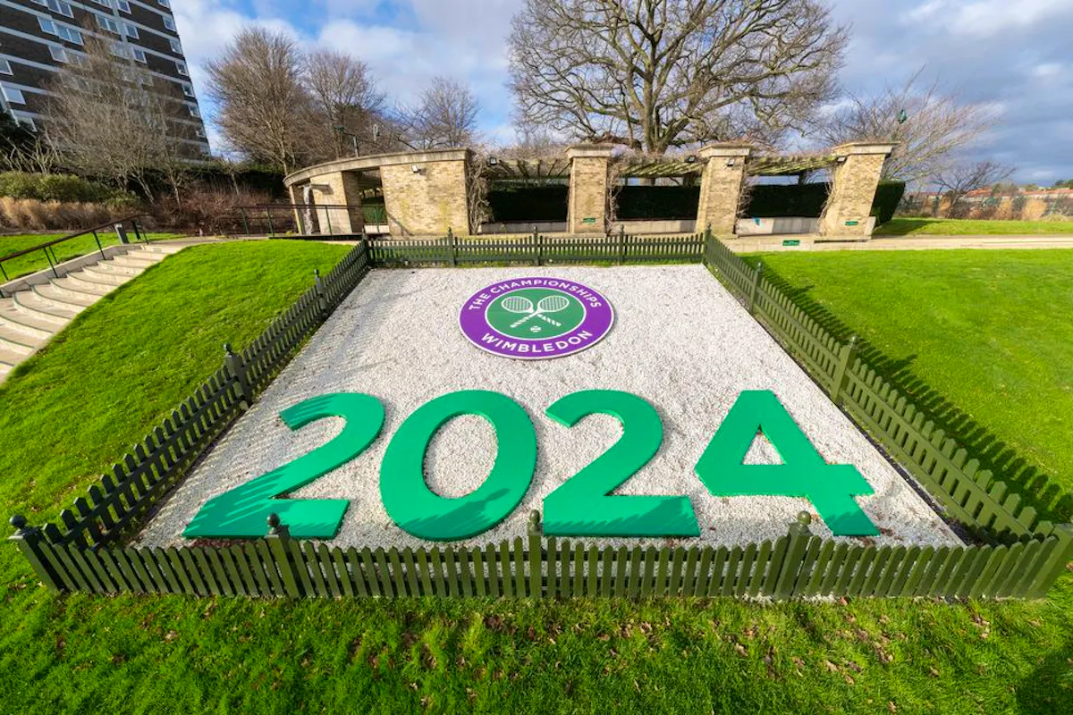Advertising for the 2024 Wimbledon.