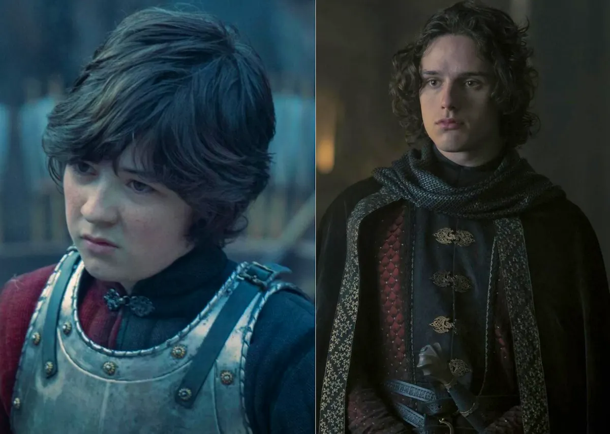 Leo Ashton as young Jace and Harry Collett as adult Jace