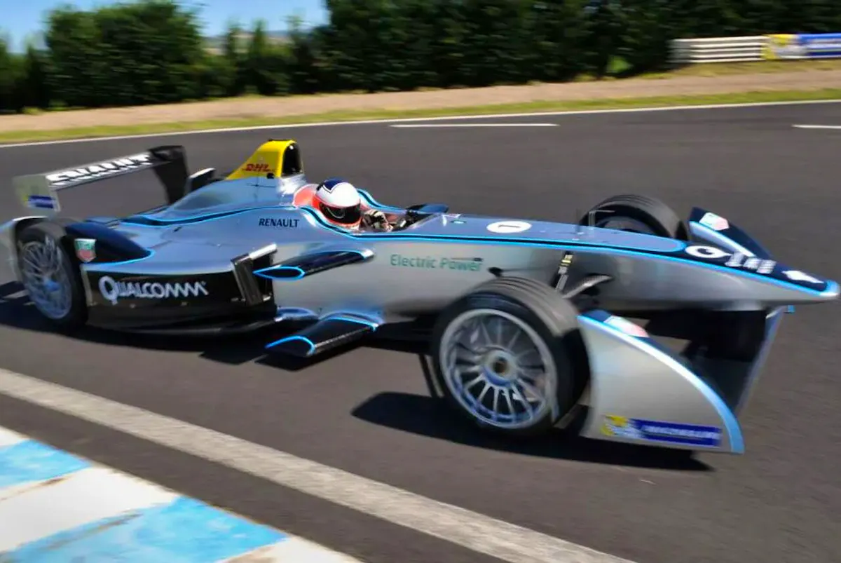 The Gen1 Formula E car used in the formative years of the series.