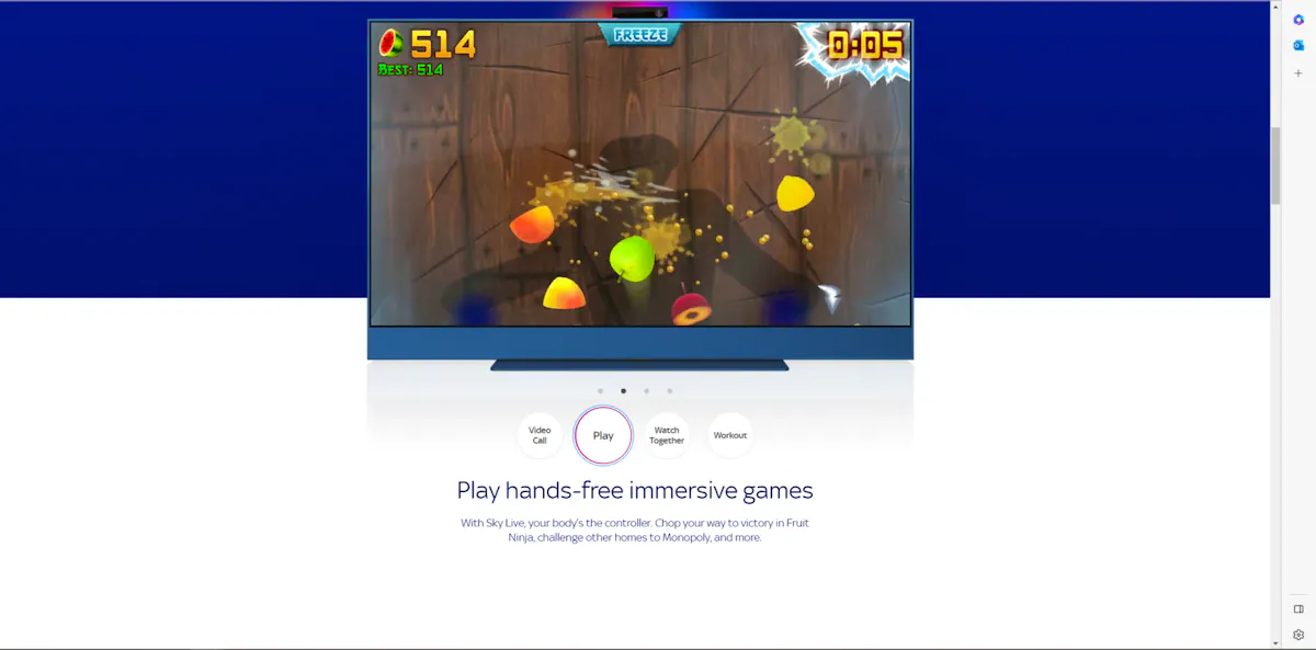 Sky Live immersive gaming