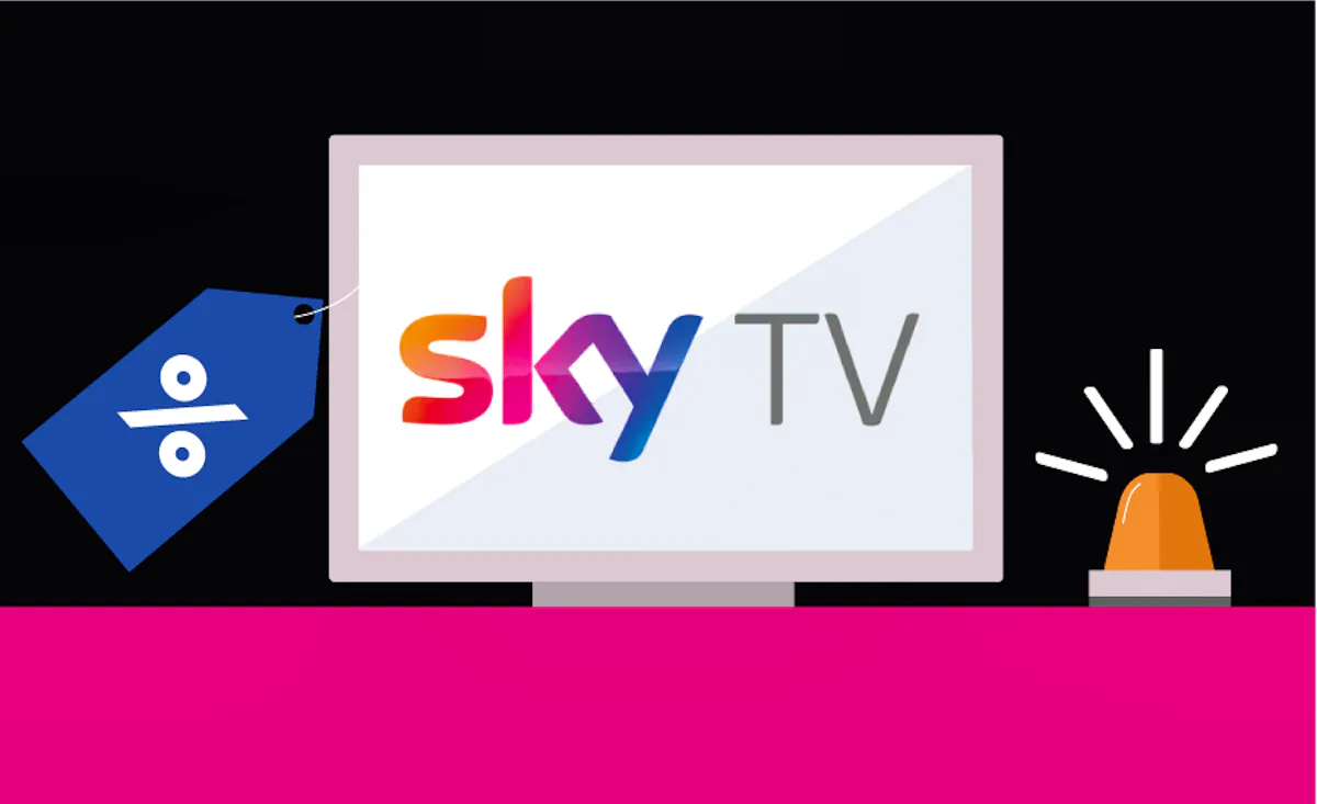 Sky TV discount illustration