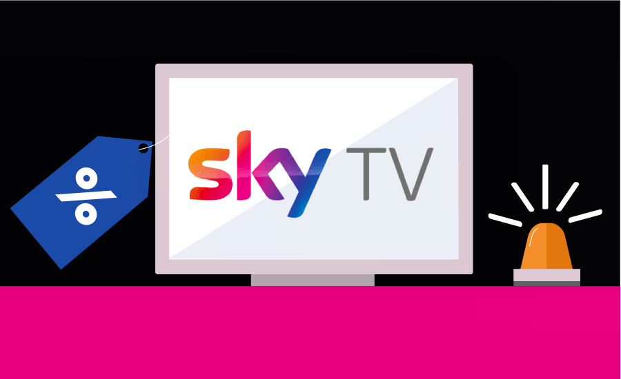 Sky TV discount illustration