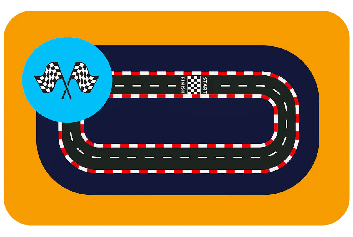 A simple track layout.