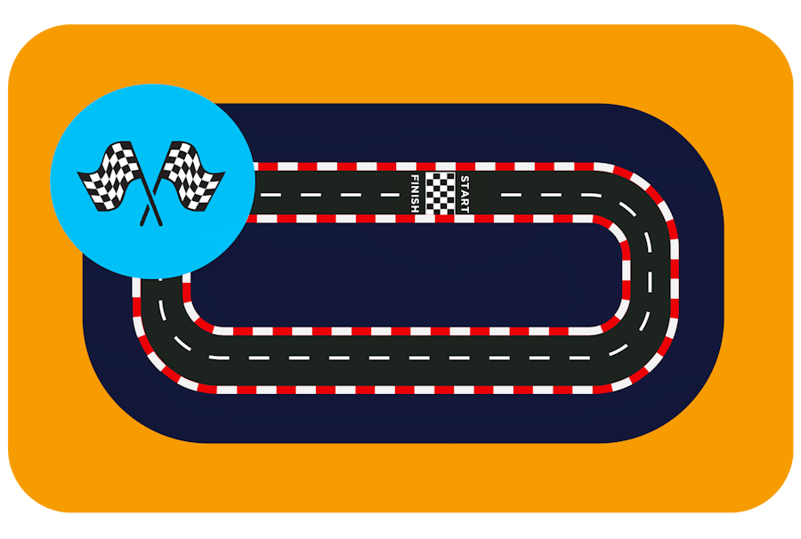 A simple track layout.