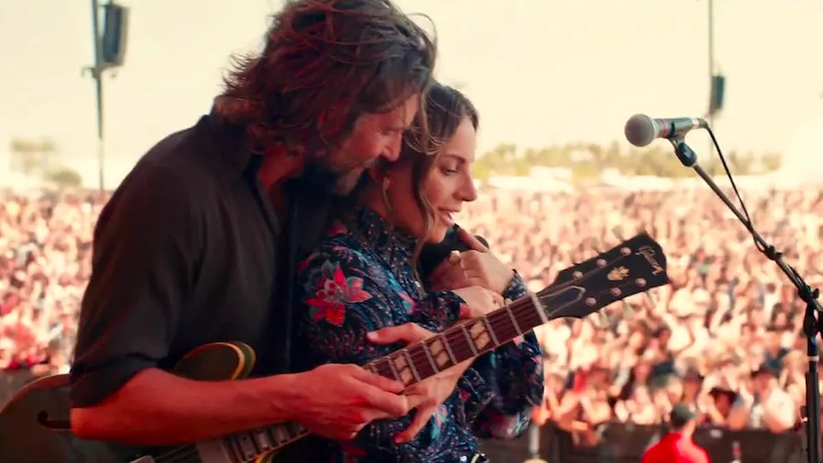 Bradley Cooper and Lady Gaga in A Star is Born