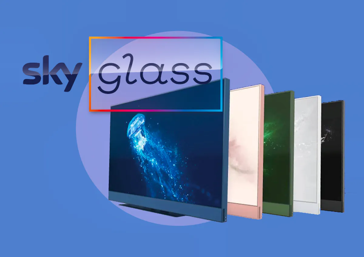 Sky Glass in its range of colours. 