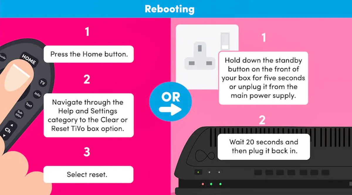 How to reboot your TiVo box